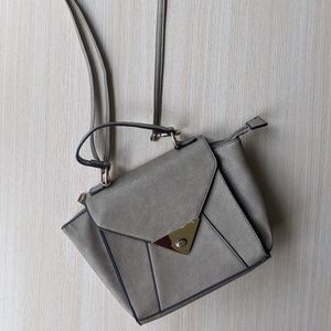 Gray Shoulder and Hand Bag